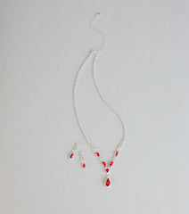 Regal Glow Necklace And Earrings Set