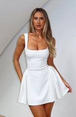 Moonlight Magic Mini Dress White
