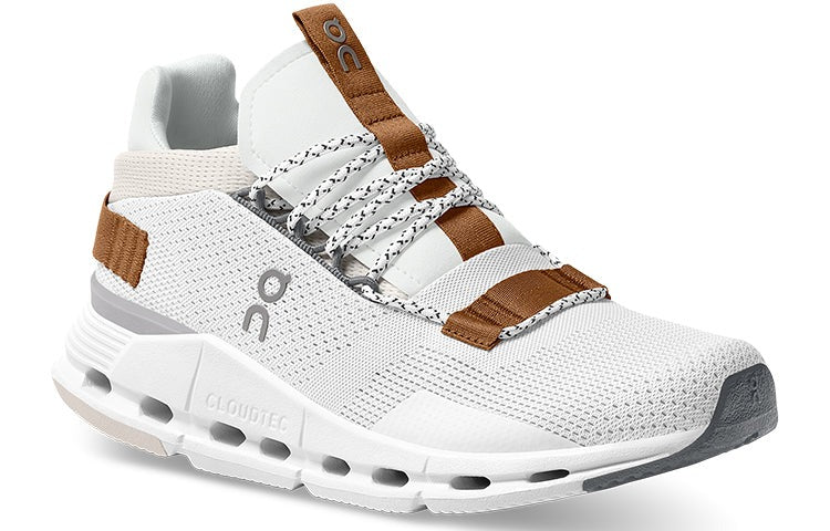 On Cloudnova 'White Pearl Brown'