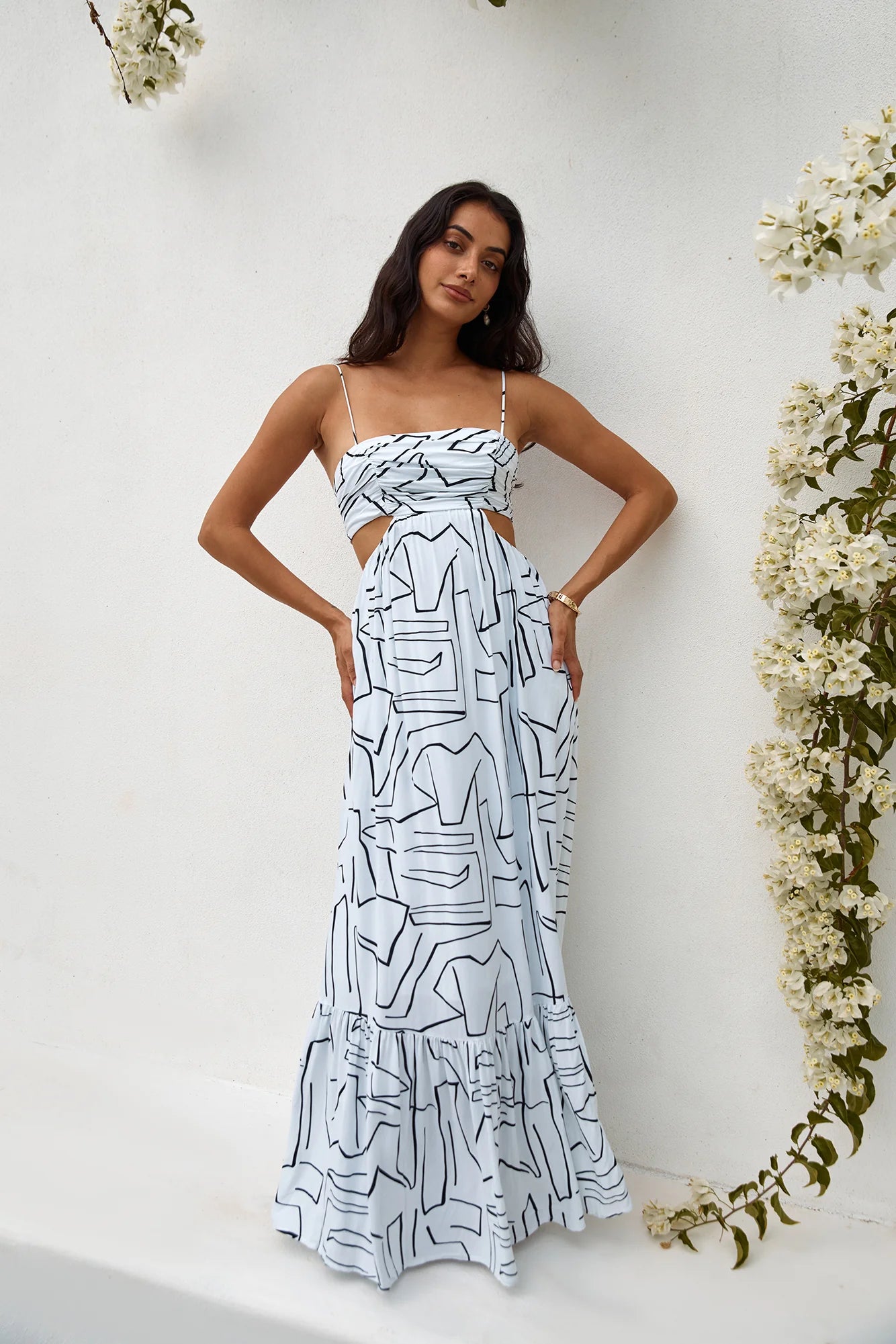 Times Have Changed Maxi Dress White
